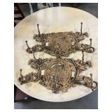 Two Metal horse coat hangers