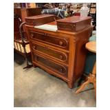 Marble top dresser with mirror