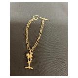 10k Bracelet wRoadrunner Pendant