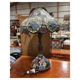 Tiffany style lamp 34" tall