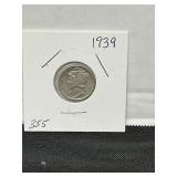 1939 MercurySilver  Dime