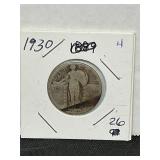 1930 standing liberty silver quarters