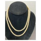 Pearl necklace 17" two strand