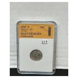 1941 P Mercury Silver  Dime