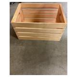 Wooden crate box 18"x12"