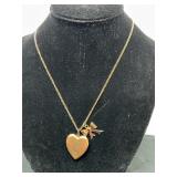 Locket Necklace gold toned