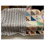 2 handmade Afghan  throws