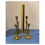 Brass candlestick holders