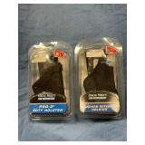 Two standard retention holsters