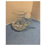 Small antique glass syrup pitcher
