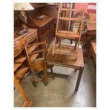 Childï¿½s wooden table w/2 chairs 22ï¿½x22ï¿½x20