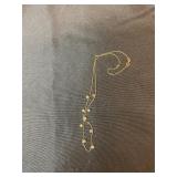 10kt gold natural diamond necklace