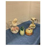 Assorted decorative glass pieces