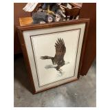 Hugh Hirtle eagle print  24ï¿½ 30ï¿½