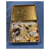 Whitmans metal box with colognes
