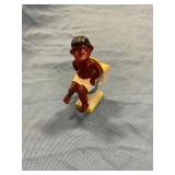 African-American on toilet salt and pepper shaker