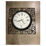 Atomic metal wall clock w/ humidity& temp 30ï¿½x30ï¿½