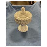 Milk glass bowl