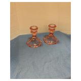 Depression ware candle holders