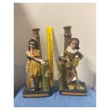 Vintage mid-century Italian decanter bookends