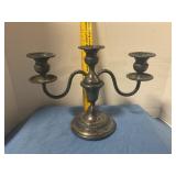 Silver-plated candelabra