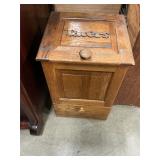 Wooden potato bin