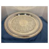 Silver plated serving tray