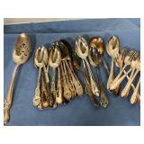Silver-plated spoons & forks