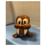 Antique walrus cookie jar