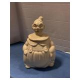 Antique clown cookie jar