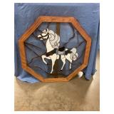 Stain glass octagon window hanging 29ï¿½x29ï¿½
