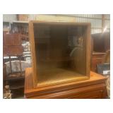 Wood/glass cubed shadow box 14ï¿½x14ï¿½