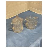 Two glass cups