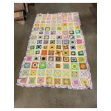 Colorful afghan 80ï¿½x46ï¿½
