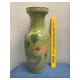 Hand-painter Hummingbird vase
