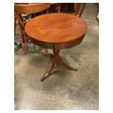 Antique round 24ï¿½ round with drawer