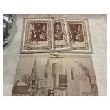 Vintage restaurant menus