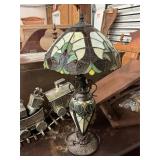 Tiffany glass style lamp