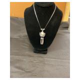 9.25 sterling silver chain w/pendant