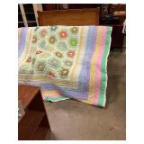 Two sided handmade quilt 85ï¿½x104ï¿½