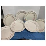 7-Pfaltzgraff Tea Rose Design plates