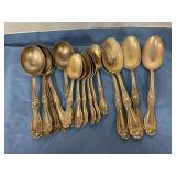 Silver-plated Holmes & Edwardï¿½s XIV spoons