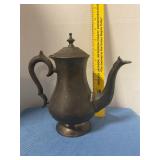 Vintage brass tea pot