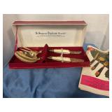 S. Samran Thailand bronze/ivory serving set