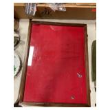 Wooden case w/lock and key