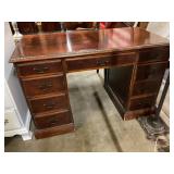 Antique wooden office desk w/drawers