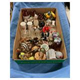 Assorted salt and pepper shakers
