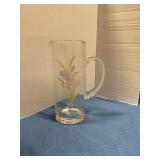 Antique glass pitcher