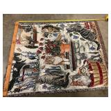 Tapestry w/hanging knobs