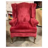 Vintage wingback armchair